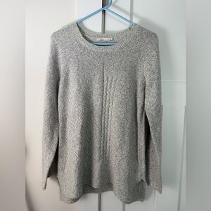 Prana Heathered Gray Knit Sweater